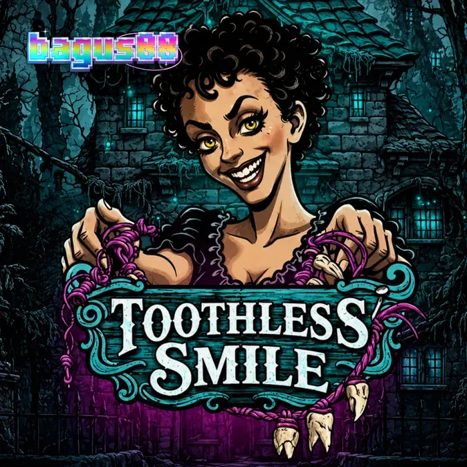 Tampilan visual slot Toothless Smile dengan tema horor dokter gigi