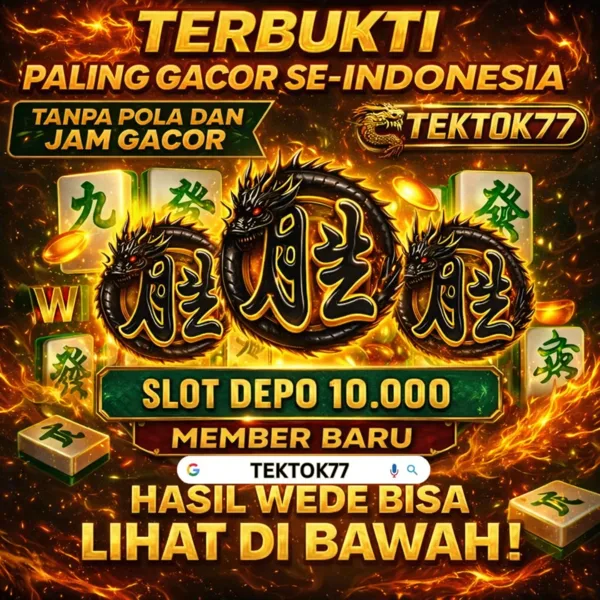 TEKTOK77 Bonus Member Baru 100%